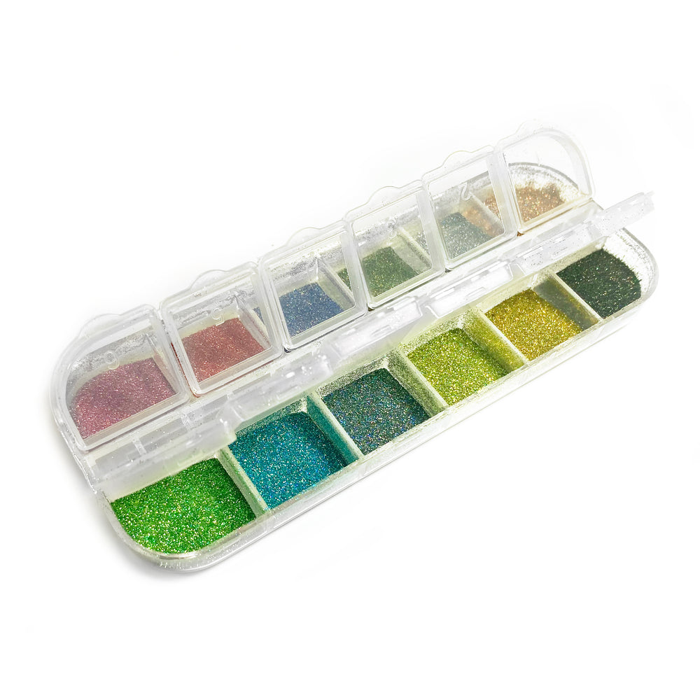 Demoed Lula Beauty Holographic Glitter - 12pk Sampler