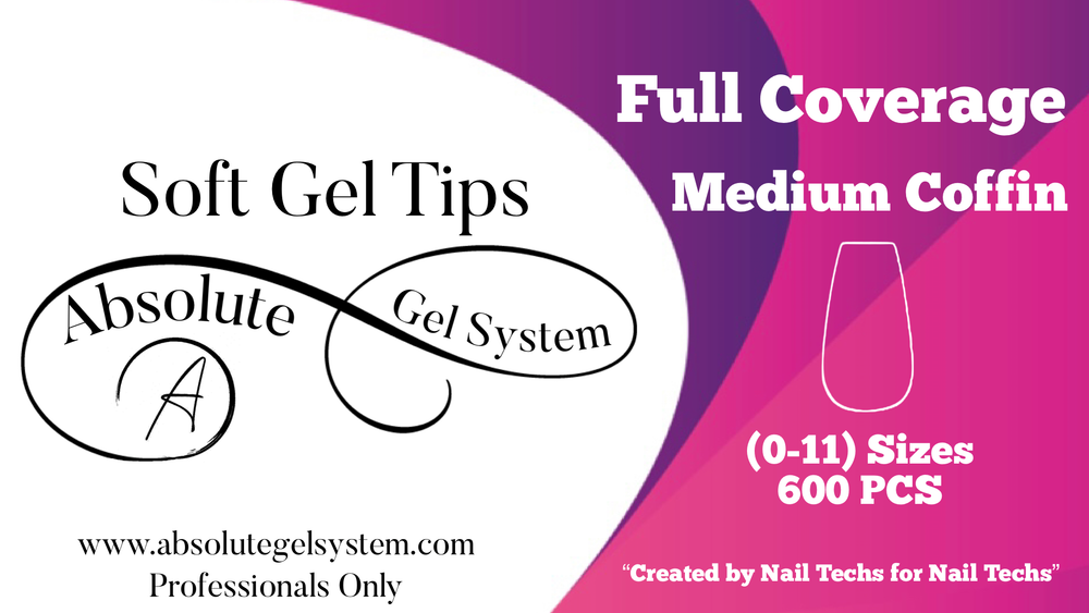 Medium Coffin Soft Gel Full Coverage | Absolute Gel System