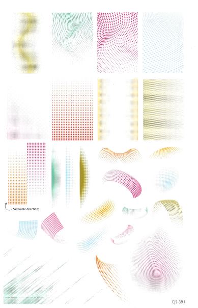 CjS-394 Confetti Illusion  | Clear Jelly Stamping Plate