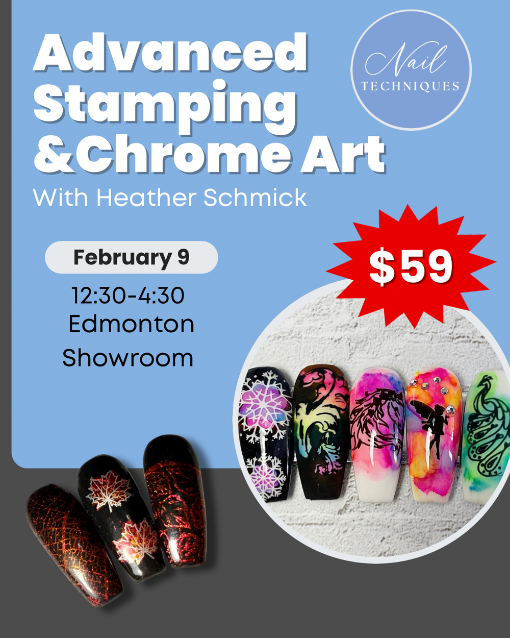 Advanced Stamping & Chrome Art | Class February 9th
