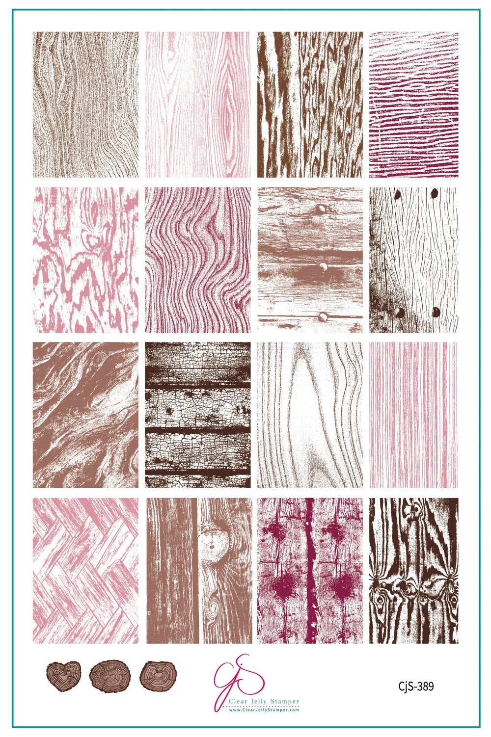 CjS-389 - Knotty but Nice  | Clear Jelly Stamping Plate