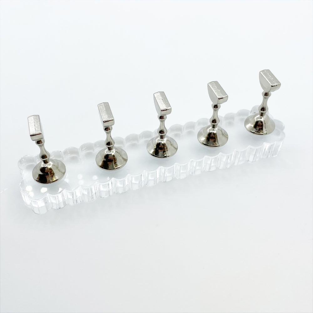 Silver 5 Tip Display Holders - | Lula Beauty