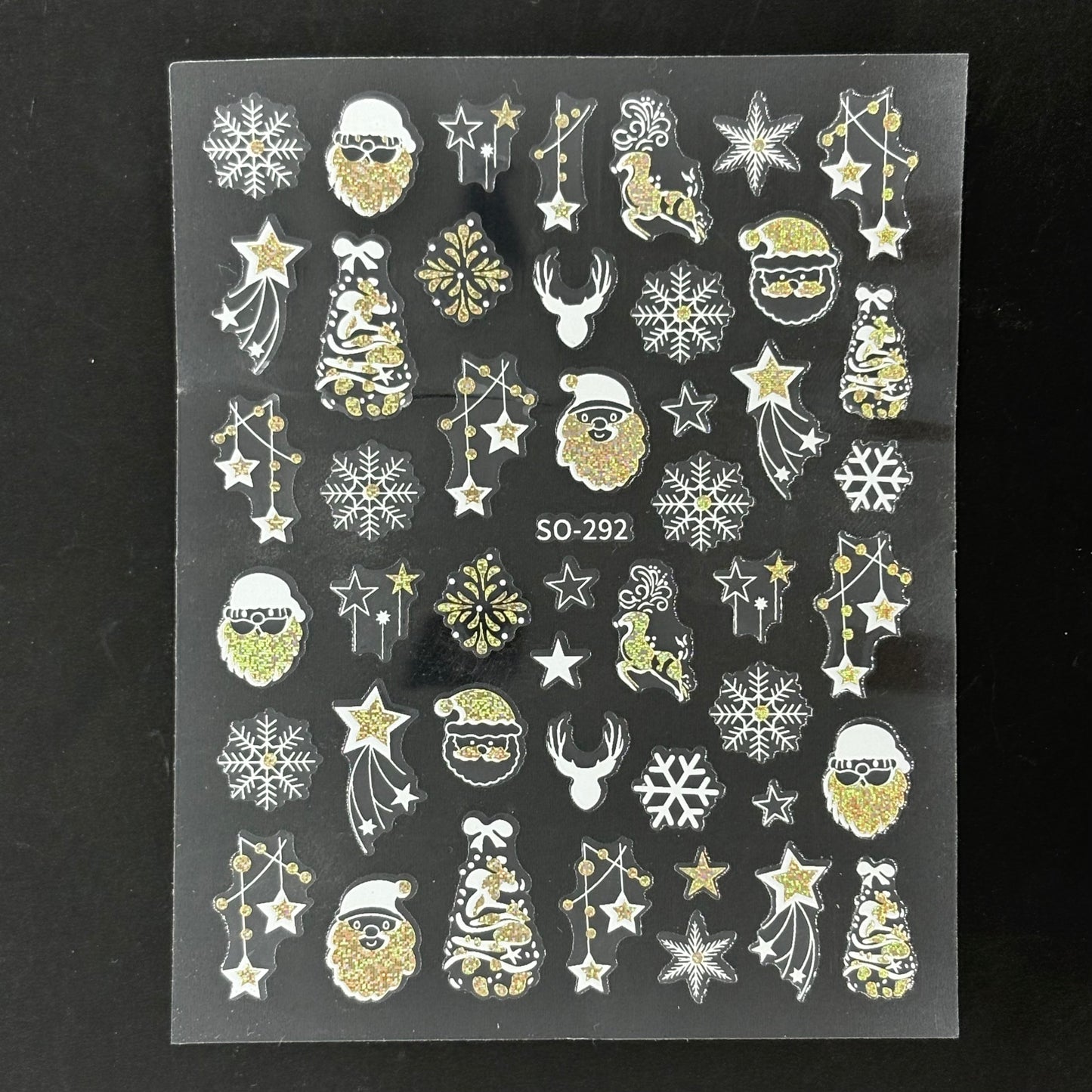 
                  
                    Metallic Iridescent and white Festive Decals | Lula Beauty
                  
                