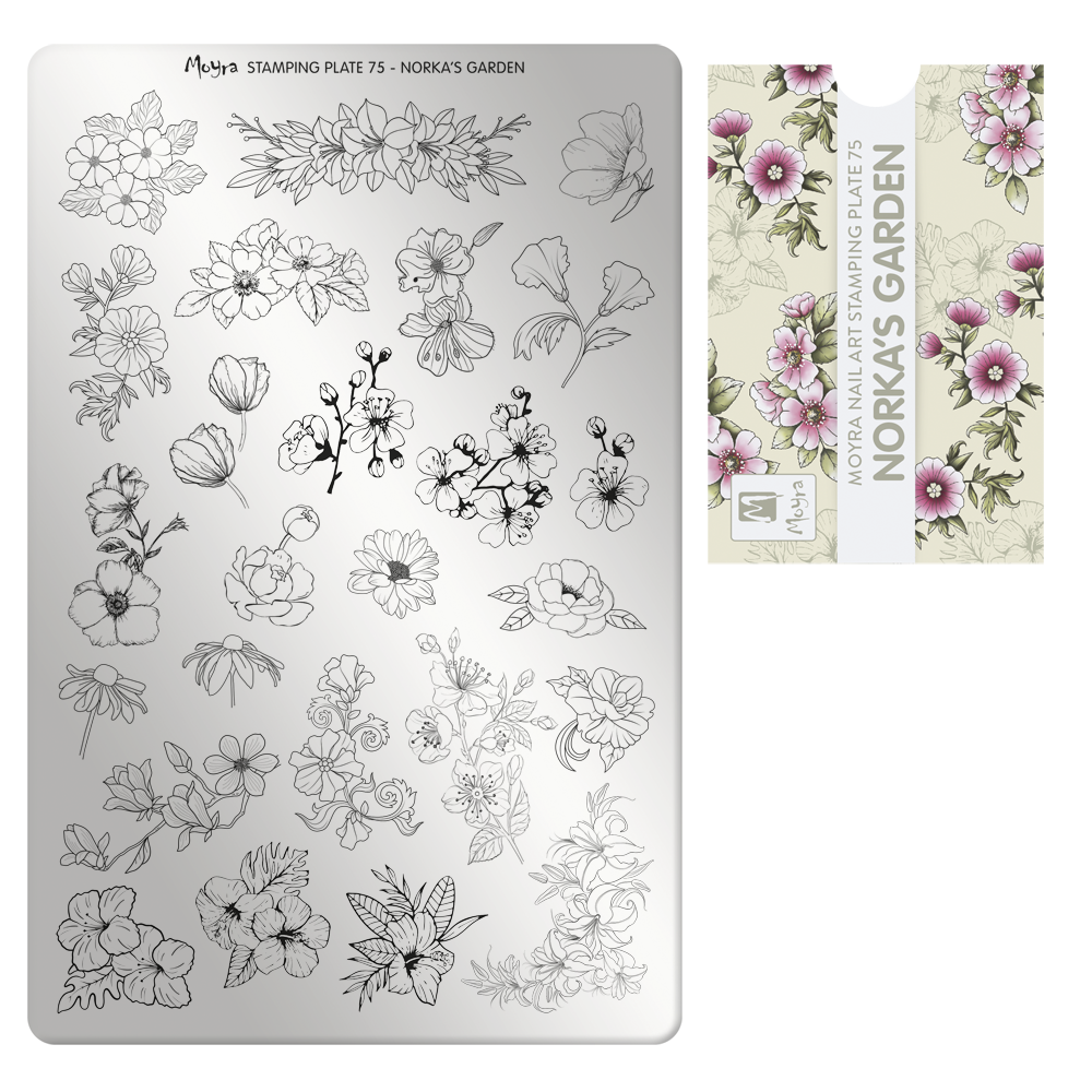 Moyra Stamping Plate 075 - Norka's Garden