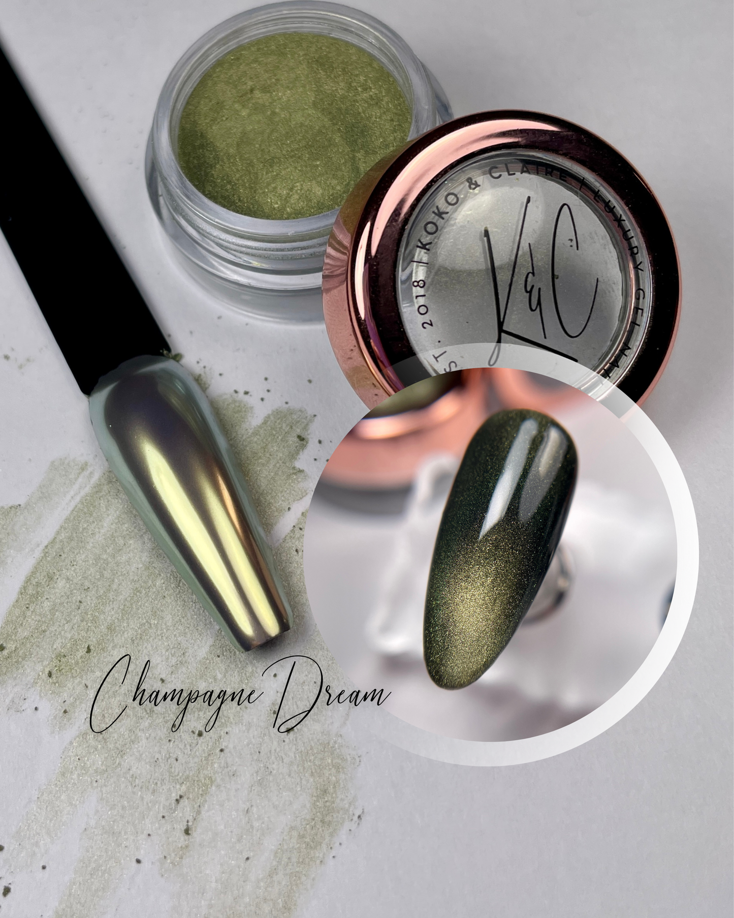 
                  
                    Champagne Dream - Chrome & Magnetic Pigment  | Koko & Claire
                  
                