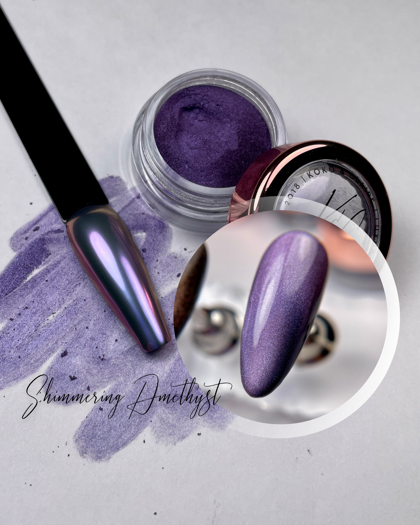 
                  
                    Shimmering Amethyst - Chrome & Magnetic Pigment  | Koko & Claire
                  
                