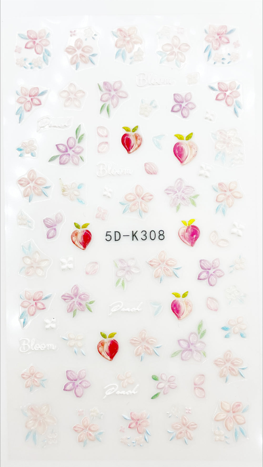 Demoed Peaches and Blossoms Self Adhesive Decals | Lula Beauty