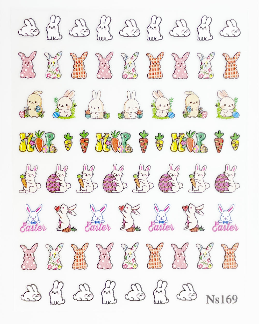 Adorable Bunnies Self Adhesive Decals | Lula Beauty