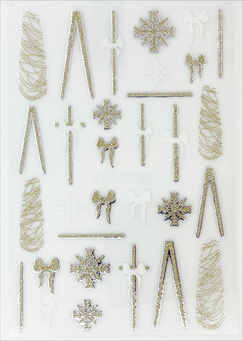 Gold Snowflakes and Bows Decal | Lula Beauty