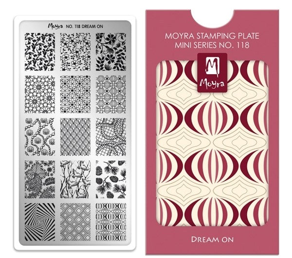 Moyra Mini Stamping Plate 118 - Dream On