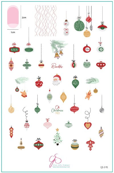 CjSC-095 - Oh Christmas Tree |  Clear Jelly Stamping Plate