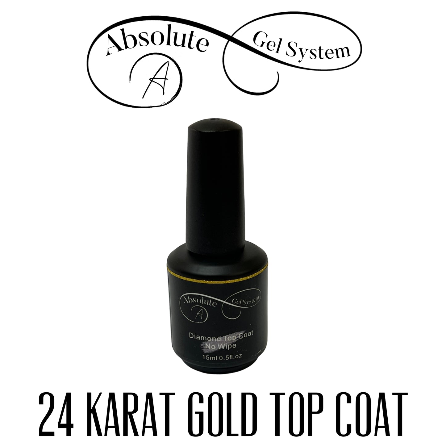 
                  
                    24 Karat Gold Top Coat (No Wipe)  15ml | Absolute Gel System
                  
                