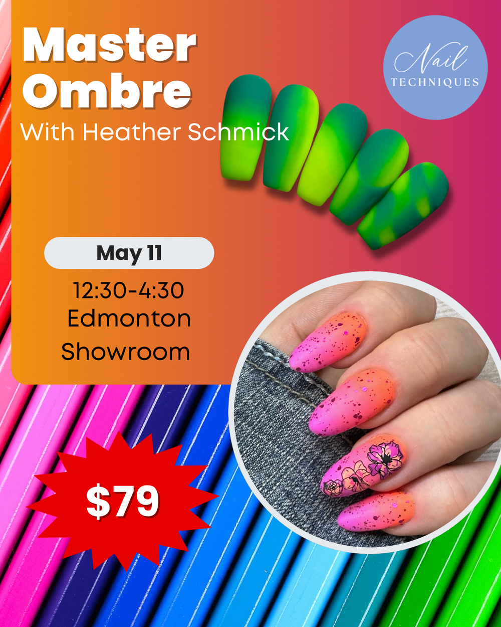 Nail Art Mastery: The Perfect Ombre | Class May 11th