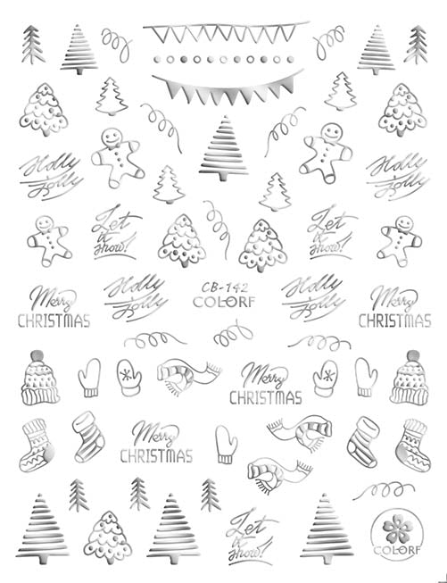 
                  
                    It's a Silver & Gold Christmas | Self Adhesive Decals 7 Designs
                  
                