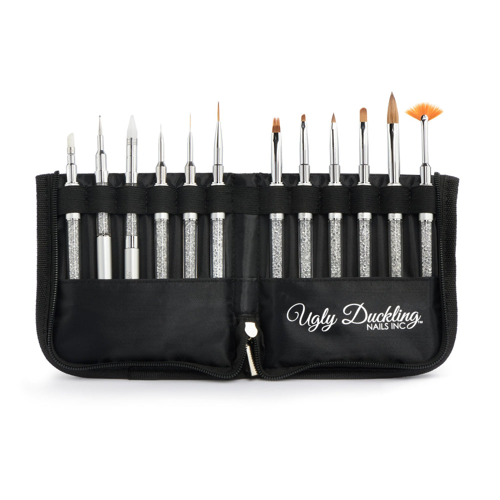 Brush Case ~ Zippered Closure, Holds 12  Brushes | Ugly Duckling