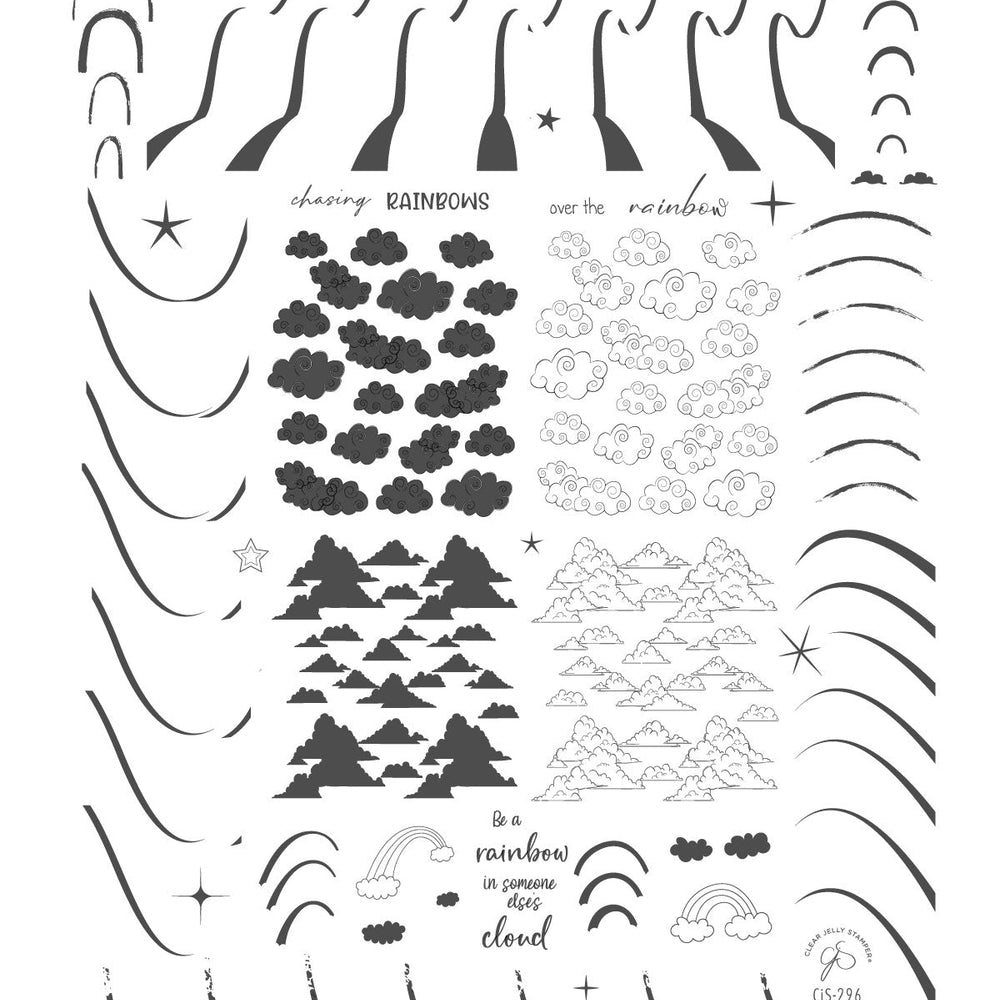 
                  
                    CJS-296 - Chasing Rainbows | Clear Jelly Stamping Plate
                  
                