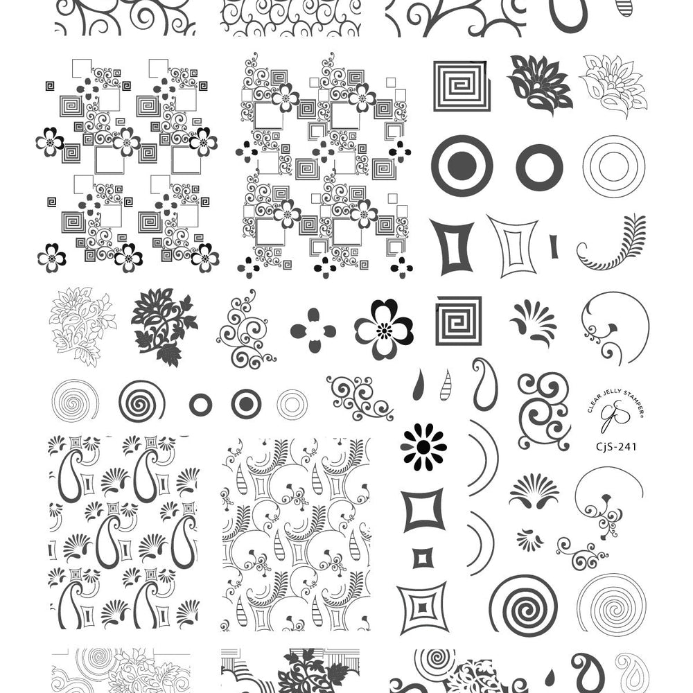 
                  
                    CjS-241 Funky Floral   |  Clear Jelly Stamping Plate
                  
                