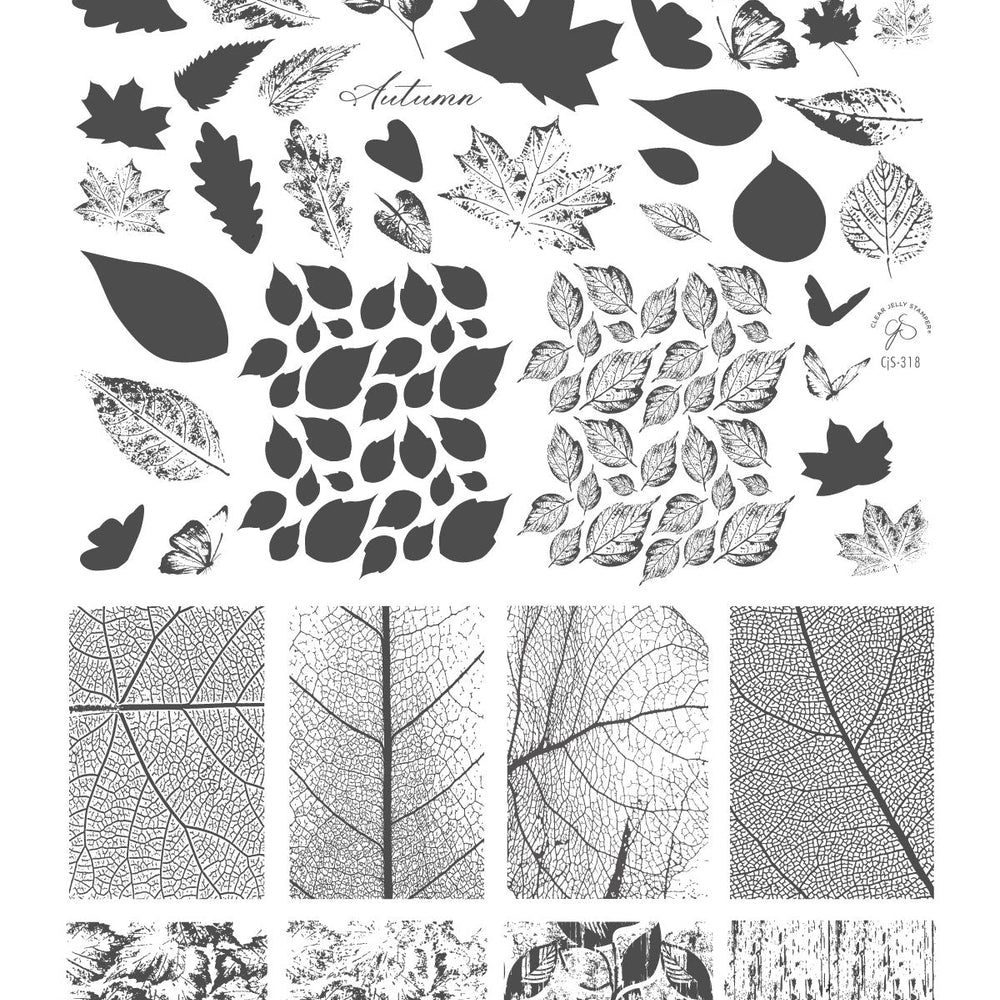 
                  
                    CjS-318 - Graceful leaves | Clear Jelly Stamping Plate
                  
                