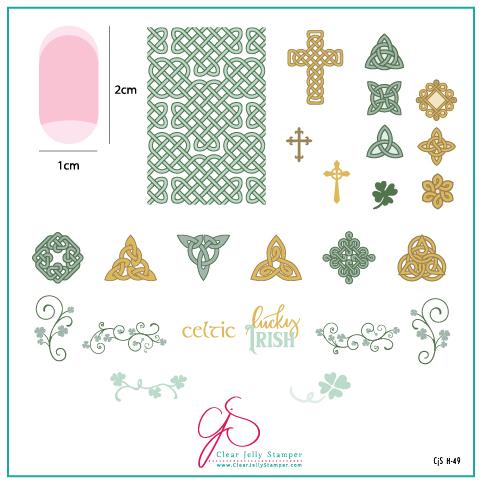 CJSH-049 Celtic Charm | Clear Jelly Stamping Plate