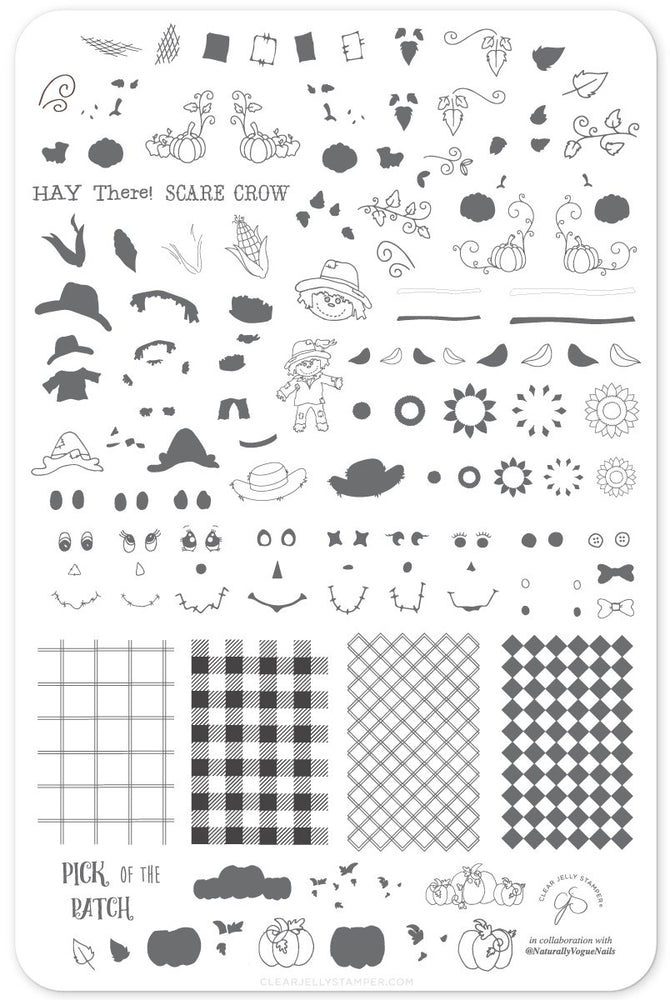 
                  
                    CJSLC-056 Pick of the Patch | Clear Jelly Stamping Plate
                  
                