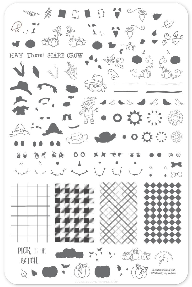 
                  
                    CJSLC-056 Pick of the Patch | Clear Jelly Stamping Plate
                  
                