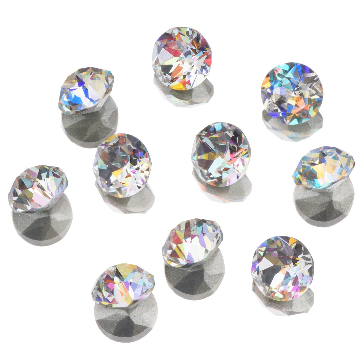 
                  
                    Clear as Mud Crystal Rhinestones ~ Round 10pk Assorted Sizes & Colours | Ugly Duckling
                  
                