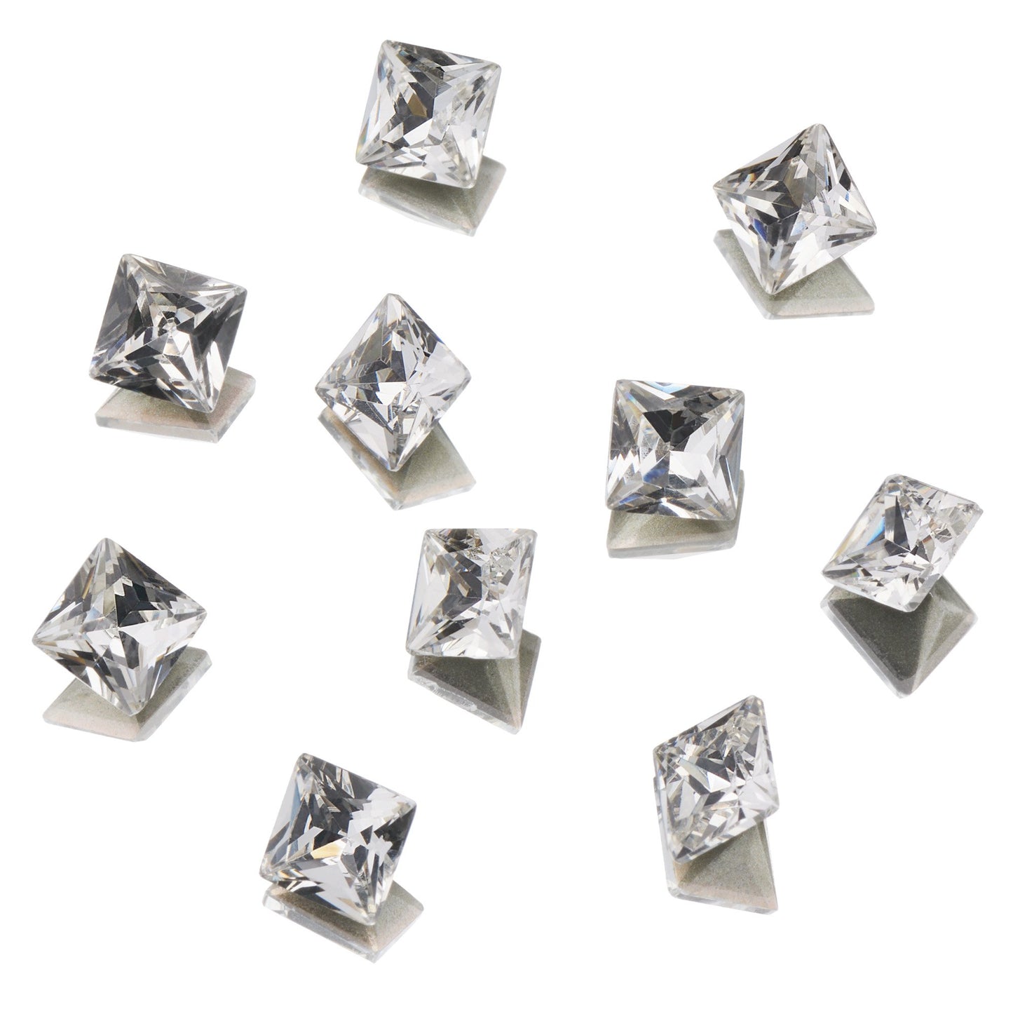 
                  
                    Clear as Mud Crystal Rhinestones ~ Square Assorted Sizes & Colours 10pk | Ugly Duckling
                  
                