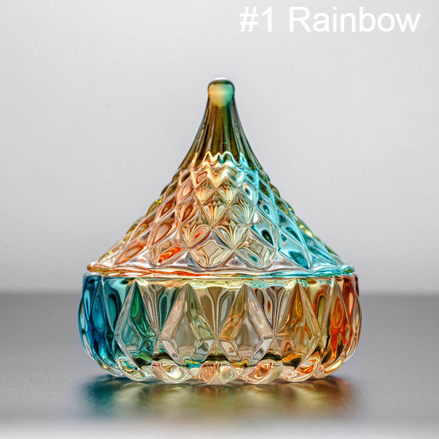 
                  
                    Glass Dishes with Lids ~ Clear, Holo and Rainbow | Desk Essentials
                  
                