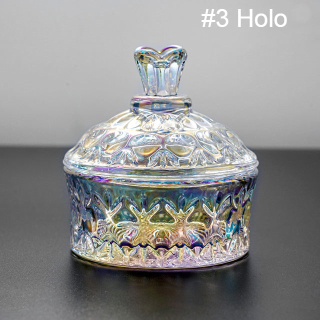 
                  
                    Glass Dishes with Lids ~ Clear, Holo and Rainbow | Desk Essentials
                  
                