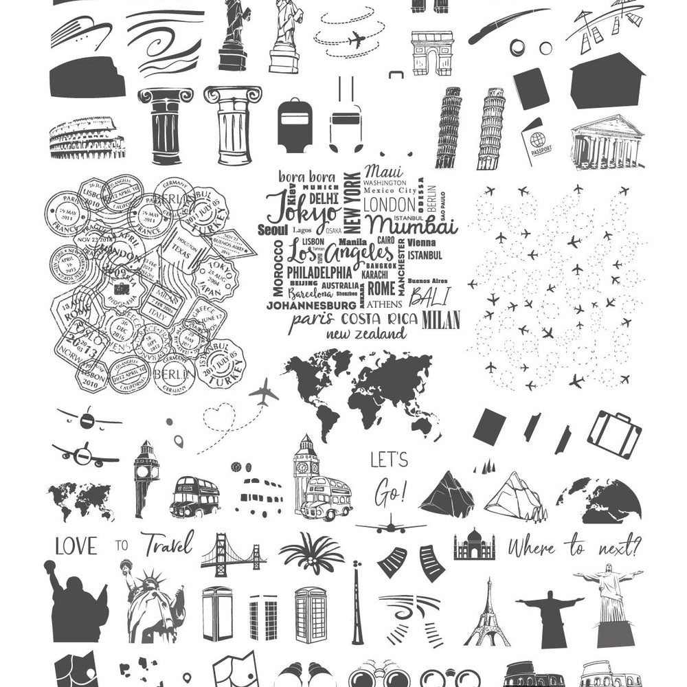 
                  
                    CJS-291 - Explore the World | Clear Jelly Stamping Plate
                  
                