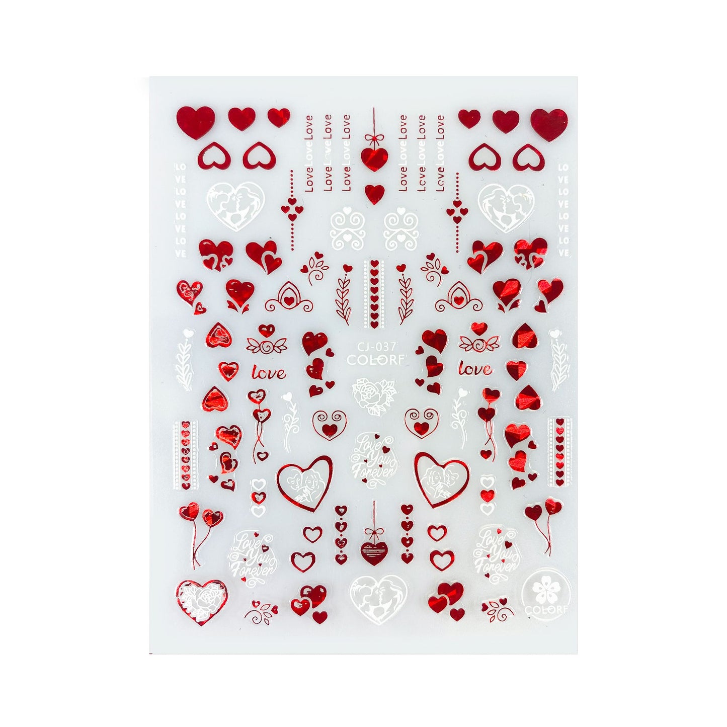 
                  
                    L❤VE! (Red & White)  4 Designs ~ Self Adhesive Decals | Lula Beauty
                  
                