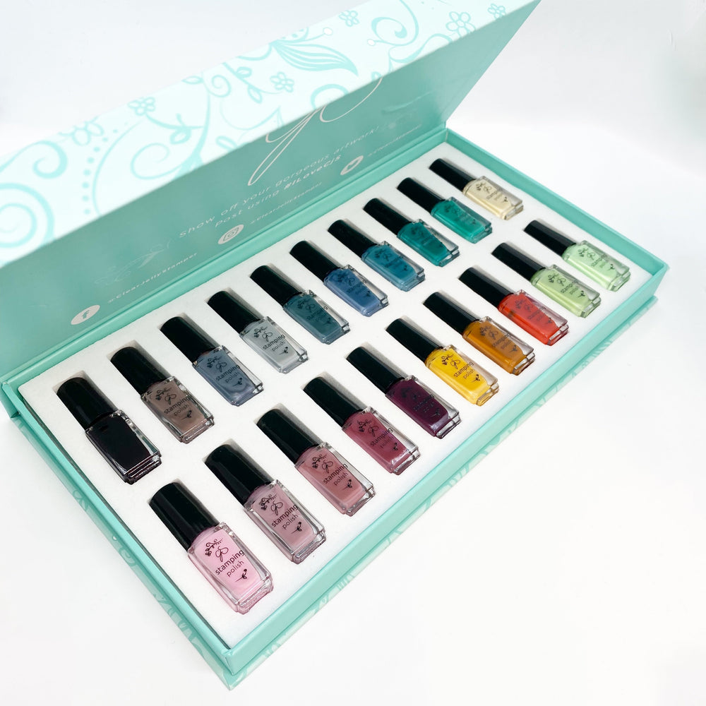 Stamping Polish Kit - Layering Part 2 - (20 colours) | Clear Jelly Stamper