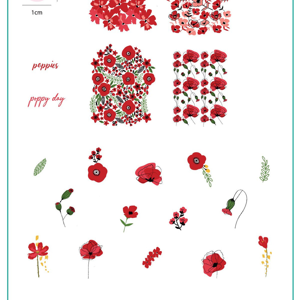 
                  
                    CJSH-071 Poppy Day |  Clear Jelly Stamping Plate
                  
                