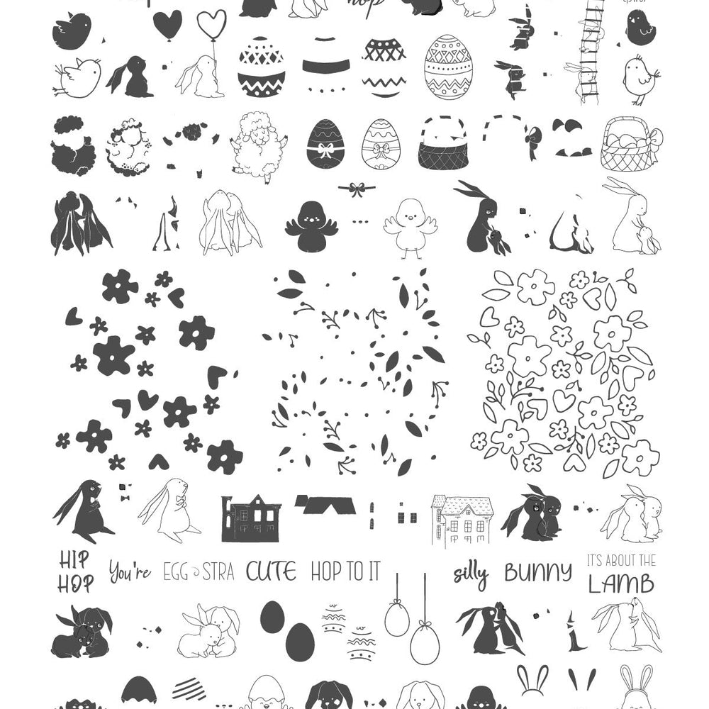 
                  
                    CJSH-087 - Silly Bunny | Clear Jelly Stamping Plate
                  
                