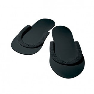 Foam Spa Slippers with Non Skid Sole - Black